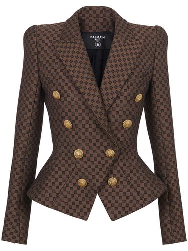 BALMAIN - Monogram Jacquard Jacket - Balmain - Modalova