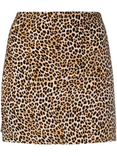 Leopard Print Mini Skirt - Norma Kamali - Modalova
