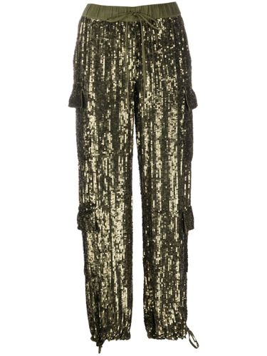 PAROSH - Full Paillettes Trousers - Parosh - Modalova