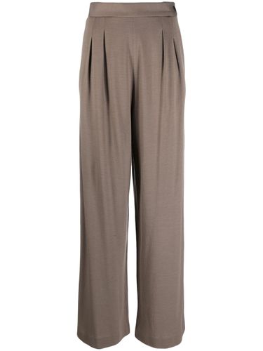 Wide Leg Wool Trousers - Fabiana Filippi - Modalova