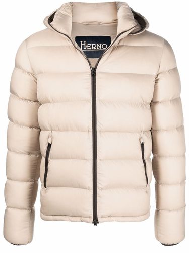 HERNO - Hooded Short Down Jacket - Herno - Modalova