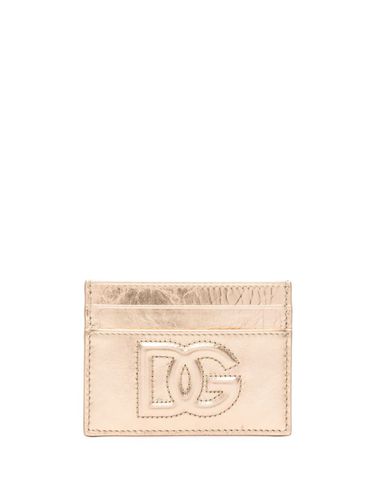 Logo Leather Credit Card Case - Dolce & Gabbana - Modalova
