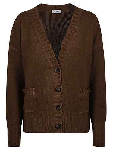 BASE - Wool V-necked Cardigan - Base - Modalova