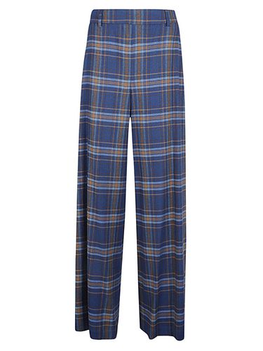 NIU' - Wide Leg Checked Trousers - Niu' - Modalova