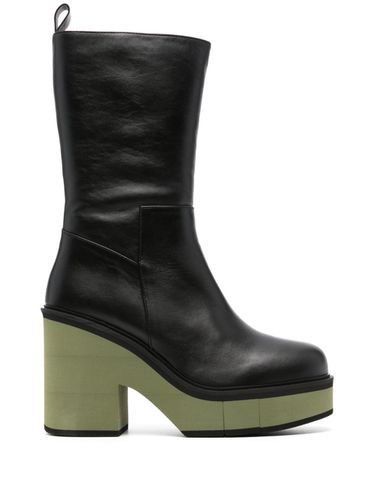 Leather Heel Ankle Boots - Paloma barcelo' - Modalova