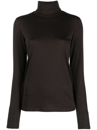 Lyocel And Cotton Blend Turtleneck Sweater - Majestic - Modalova