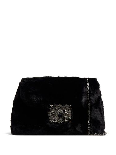 Rv Bouquet Strass Faux Fur Handbag - Roger Vivier - Modalova