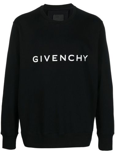 GIVENCHY - Logo Cotton Sweatshirt - Givenchy - Modalova