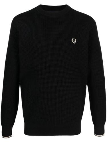 Logo Cotton Crewneck Jumper - Fred Perry - Modalova