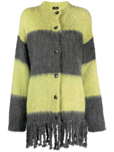 ETRO - Striped Wool Blend Cardigan - Etro - Modalova