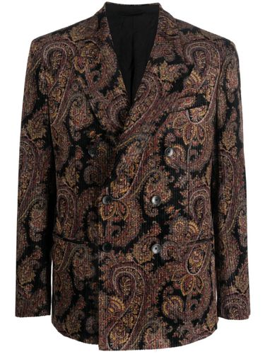 Cotton Double-breasted Jacket - Etro - Modalova