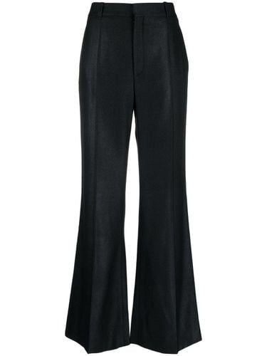 CHLOÉ - Wool And Silk Blend Flared Leg Trousers - Chloé - Modalova