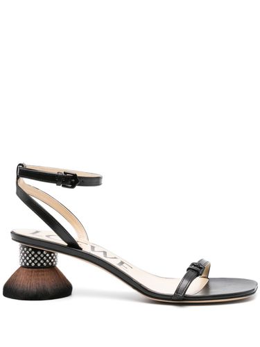 Petal Brush Leather Heel Sandals - Loewe - Modalova