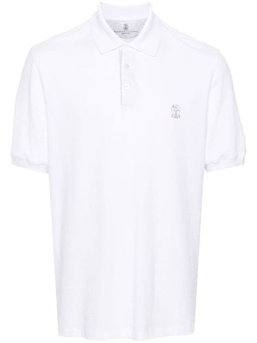 Logo Cotton Polo Shirt - Brunello Cucinelli - Modalova