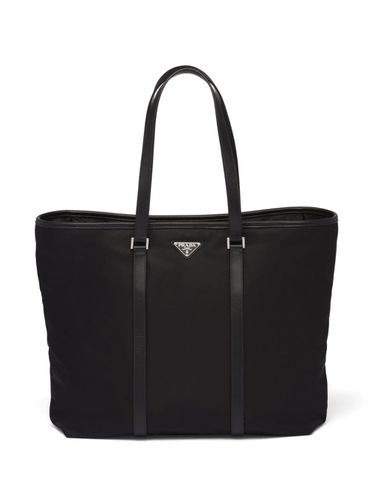 Re-nylon And Leather Shopping Bag - Prada - Modalova