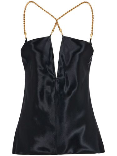 FERRAGAMO - Satin Sleeveless Top - Ferragamo - Modalova