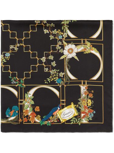 GUCCI - Logo Silk Foulard - Gucci - Modalova