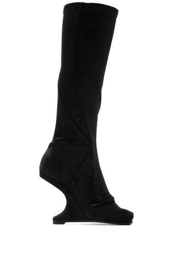 RICK OWENS - Leather Heel Boots - Rick Owens - Modalova