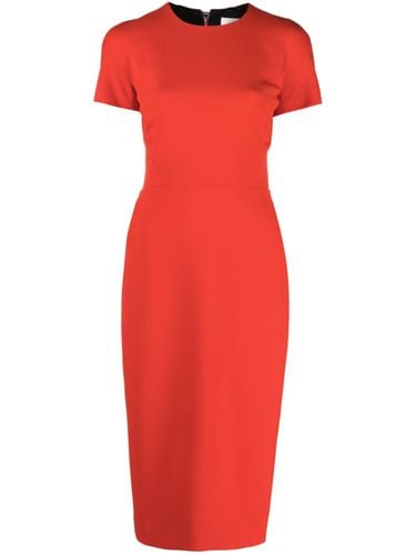 Fitted Midi Dress - Victoria Beckham - Modalova