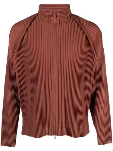 Zipped Pleated Jacket - Homme Plisse' Issey Miyake - Modalova