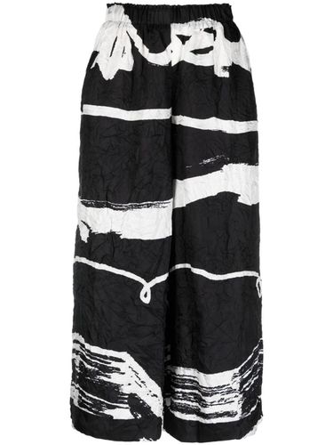 Wide Leg Printed Silk Trousers - Daniela Gregis - Modalova