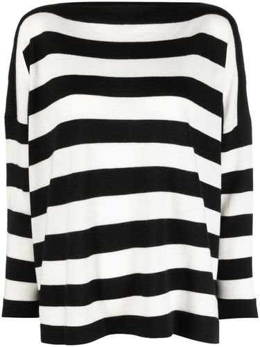 Striped Wool Boatneck Sweater - Daniela Gregis - Modalova