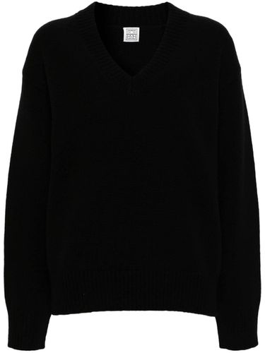 Wool And Cashmere Blend V-necked Jumper - Toteme - Modalova