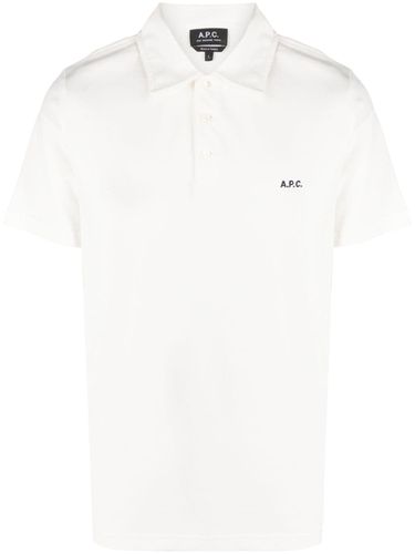 Logo Organic Cotton Polo Shirt - A.P.C. - Modalova