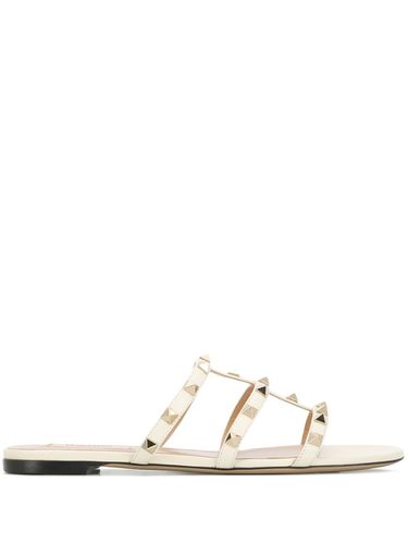 Rockstud Leather Sandals - Valentino Garavani - Modalova