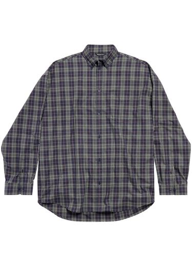 Check Motif Flannel Shirt - Balenciaga - Modalova