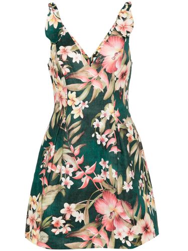 Floral Print Linen Mini Dress - Zimmermann - Modalova