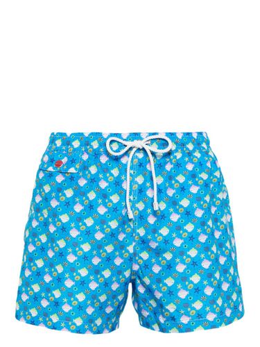 KITON - Printed Swim Shorts - Kiton - Modalova