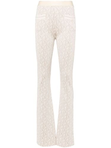 Monogram Jacquard Knit Trousers - Palm Angels - Modalova