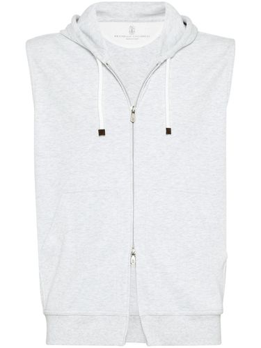 Sleeveless Cotton Hoodie - Brunello Cucinelli - Modalova