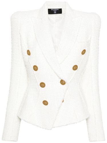 Double-breasted Tweed Blazer - Balmain - Modalova