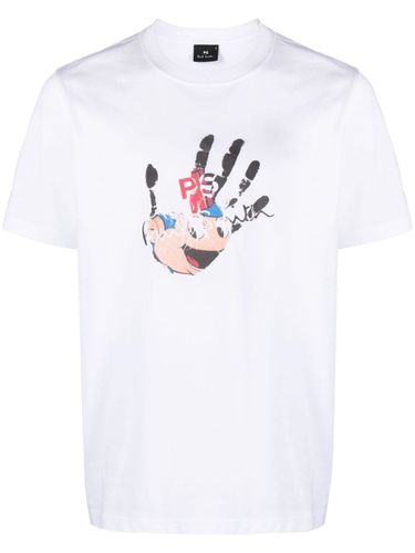 Hnd Print Cotton T-shirt - PS Paul Smith - Modalova