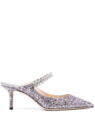 Bing 65 Crystal Strap Glitter Heel Mules - Jimmy Choo - Modalova