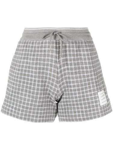 THOM BROWNE - Tweed Cotton Shorts - Thom Browne - Modalova