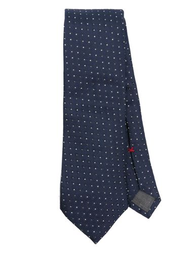 Silk Dotted Tie - Brunello Cucinelli - Modalova