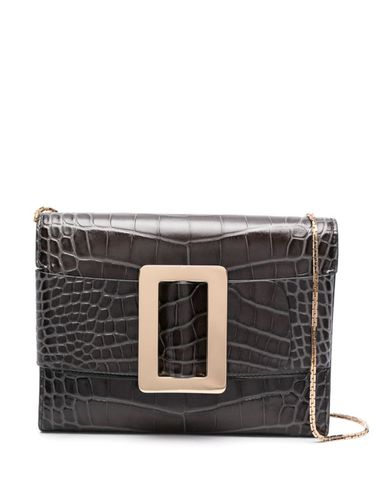 Buckle Travel Case Croco Embossed Leather Clutch Bag - Boyy - Modalova