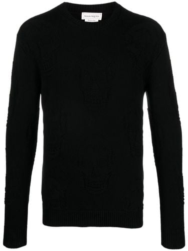 Skull Knitted Cotton Jumper - Alexander McQueen - Modalova