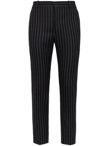 Straight Leg Pinstripe Wool Trousers - Alexander McQueen - Modalova