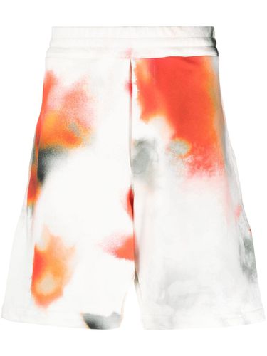 Obscure Flower Cotton Shorts - Alexander McQueen - Modalova