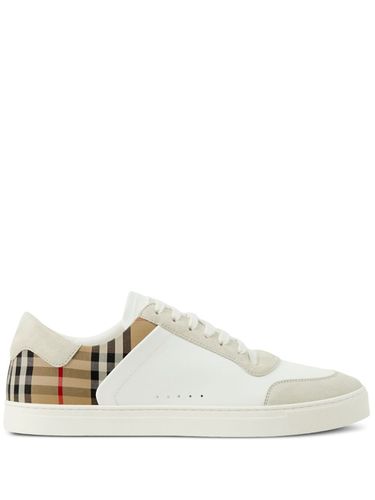 BURBERRY - Stevie Leather Sneakers - Burberry - Modalova