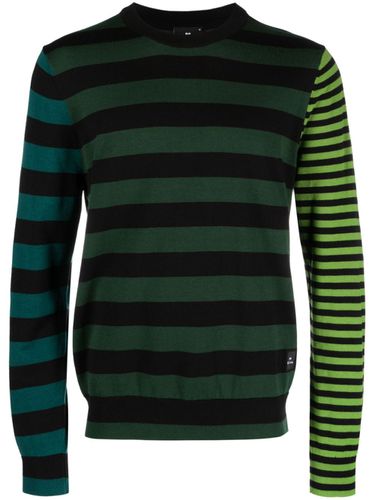 Striped Cotton Crewneck Sweater - PS Paul Smith - Modalova