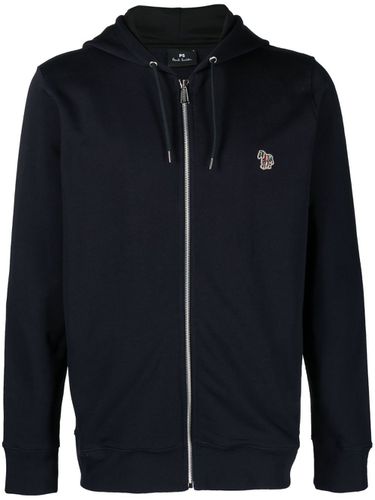 Zebra Logo Cotton Zip-up Hoodie - PS Paul Smith - Modalova