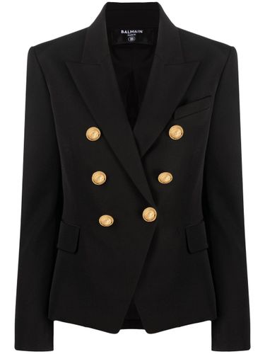 Double-breasted Wool Blazer - Balmain - Modalova