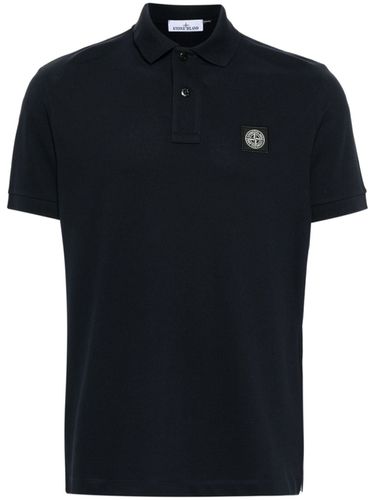 Logo Cotton Polo Shirt - Stone Island - Modalova