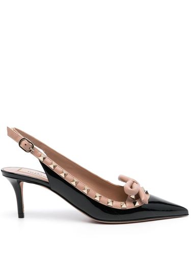 Rockstud Bow Leather Pumps - Valentino Garavani - Modalova