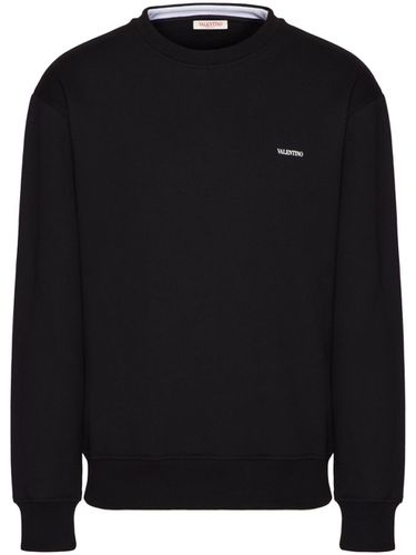 Logo Cotton Crewneck Sweatshirt - Valentino - Modalova